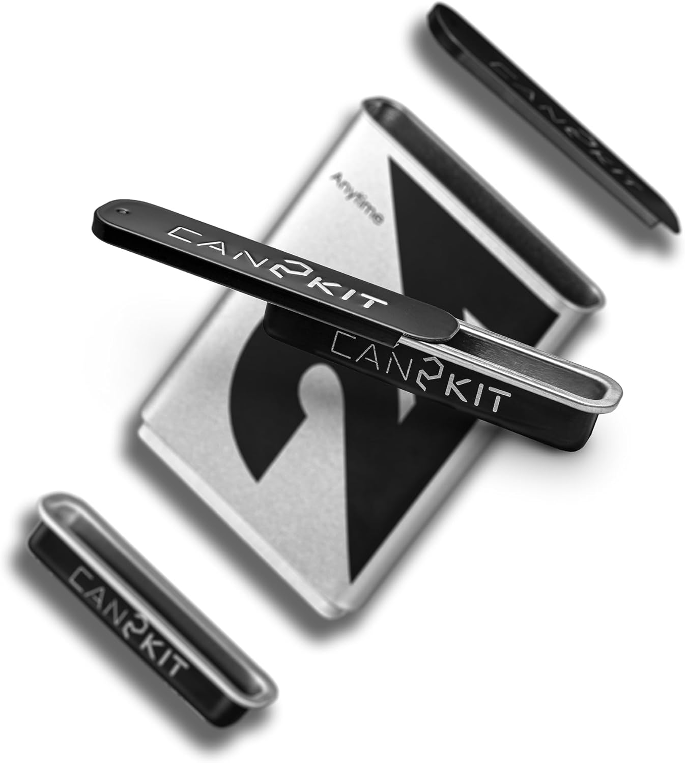 Can2kit Pre-roll Cone Carrying Case|Premium Metal Cigarette Holder|Holds 3 King Size Cones with 1 Lighter|Half-Smoked Storage|Pre Rolled Cone Storage Box