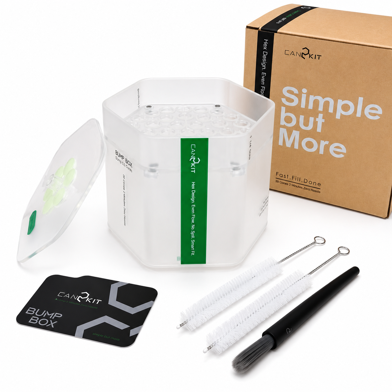 Can2kit Bump Box 39 Cone Filler,Cone Loader Filling Device for 1 1/4 size cone ,Fills 1,2,3,4,5,6 or 39 Cones at a Time!