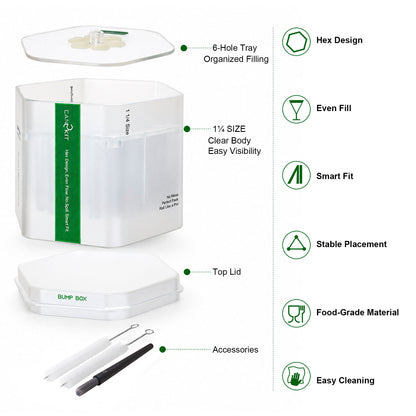 Can2kit 39 Cone Filler,Cone Loader Filling Device for 1 1/4 size cone ,Fills 1,2,3,4,5,6 or 39 Cones at a Time!