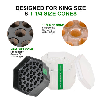 39 Cone Filler,Cone Loader for King Size & 1¼ Cones