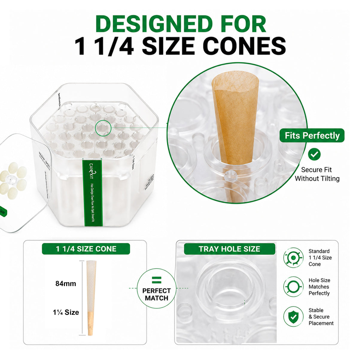 Can2kit 39 Cone Filler,Cone Loader Filling Device for 1 1/4 size cone ,Fills 1,2,3,4,5,6 or 39 Cones at a Time!