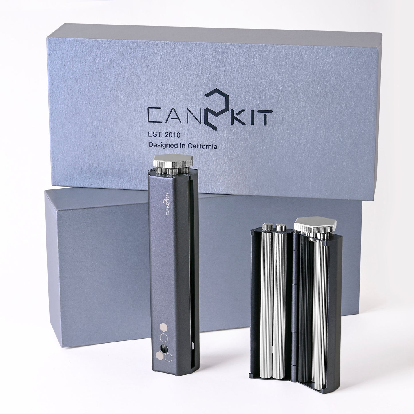 78–110mm Metal Cigarette Roller, Adjustable 1¼ & King Size Rolling Machine